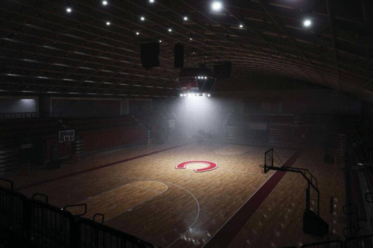 Artist's rendering of renovated Reid Athletic Center court